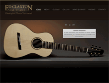 Tablet Screenshot of claxtonguitars.com